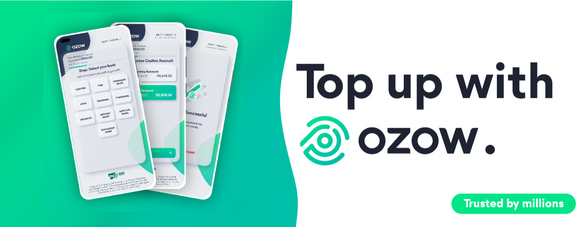 Top up with Ozow!