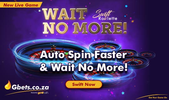Gbets New Game Alert: Swift Roulette – 1st in SA!